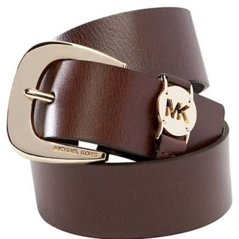 Michael Kors Brown Leather Belt